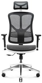 Kancelárska ergonomická stolička DIABLO V-BASIC: bielo-čierna Diablochairs