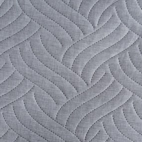 PREHOZ NA POSTEĽ LEN 200X220 CM STRIEBORNÝ