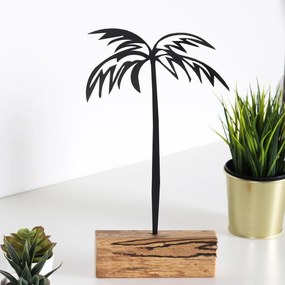 Kovová dekorácia Palm 35 cm čierna