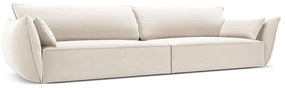 Béžová zamatová pohovka 248 cm Vanda – Mazzini Sofas