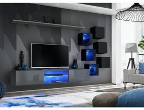 Obývacia Stena Switch Xxi Grafit/Čierna