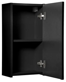Horní koupelnová skříňka Nova Black D 83-30-1D černá