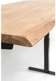 Office Harmony Black písací stôl 160x80 cm svetlohnedý