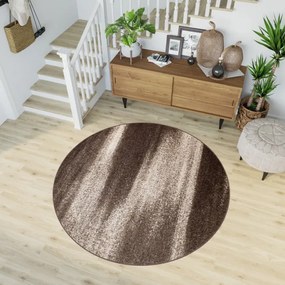 Koberec SARI K206A 3UX svetlohnedý kruh