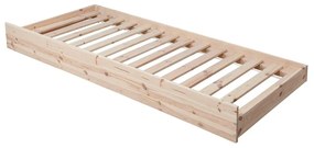 Prístelka pod posteľ 90 cm Braceaba (smrek masív) (s roštom). Vlastná spoľahlivá doprava až k Vám domov. 1116249