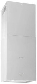 Klarstein Structura, digestor, 41 cm, ostrovčekový, 624 m³/h, A, LED, nehrdzaejúca oceľ, strieborný