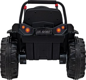 Ramiz Detský traktor na batérie žltý + pohyblivé rameno s lyžicou + diaľkové ovládanie + pomalý štart + FM rádio + LED