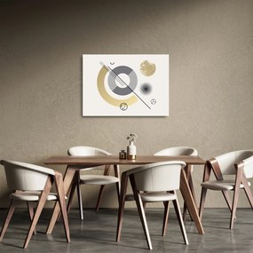Sklenený obraz - Geometrické tvary N⁰2 (70x50 cm)
