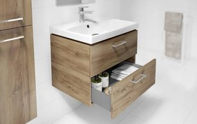 Cersanit Lara City 50, SET skrinka + umývadlo, 494x397x460 mm, orech, S801-155-DSM