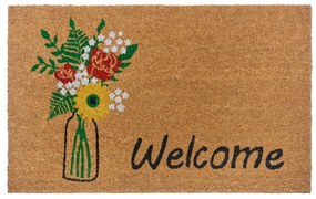 Rohožka z kokosového vlákna 75x45 cm Hello &amp; Flowers - Hanse Home