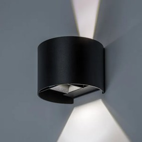 Rabalux 77218 - LED vonkajšie nástenné svietidlo VIRNA 5W/230V 2700/4000/6500K IP54 čierna