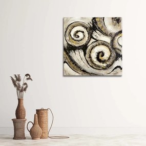 Obraz na plátně Abstraction Spiral Beige - 50x50 cm