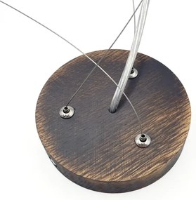 Brilagi - LED závesný luster na lane CARVALHO SMOKEY 3xE27/60W/230V dub pr. 47,5 cm