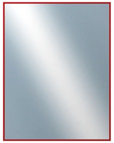 DANTIK - Zrkadlo v rámu, rozmer s rámom 70x90 cm z lišty Hliník červená (7269210)