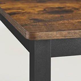Jídelní stůl Vasagle Desry 110 cm černý/hnědý