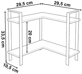 Polica na korenie SARITA
