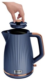 Tmavomodrá rýchlovarná kanvica 1,7 l Loft KO251430 – Tefal