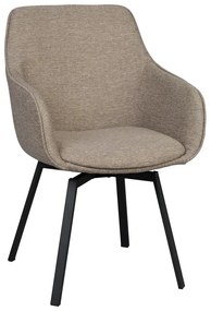 Béžové čalúnené jedálenské kreslá v súprave 2 ks Alison – Rowico