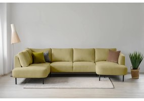 Rohová pohovka v horčicovej farbe (ľavý roh/do "U") Hero – Scandic