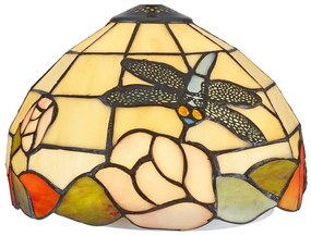 Tiffany vitrážové tienidlo na lampu DRAGONFLY Ø 25cm