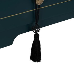 Modrý konzolový stolík 26x85 cm Diana – Ixia