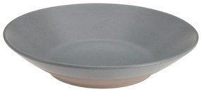 Kameninový hlboký tanier Clay, (fi) 21 cm, sivý