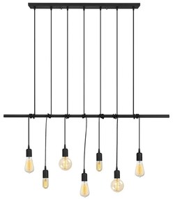 Čierne kovové závesné svietidlo Opviq lights Vincent