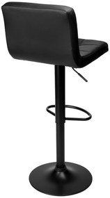 Barová stolička arako black eko koža čierna | jaks