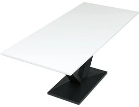 Autronic BONTEC Jedálenský stôl rozkladací 140-180x85 cm, mdf, biela, HT-W1630 WT Farba: Biela