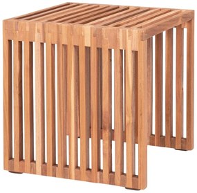 Odkladací stolík z teakového dreva 40x40 cm Pego – House Nordic