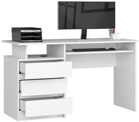 Kancelársky stôl CLP 135 cm biely