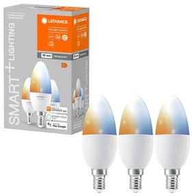 SADA 3x LED Stmievateľná žiarovka SMART+ E14/5W/230V 2700K-6500K - Ledvance