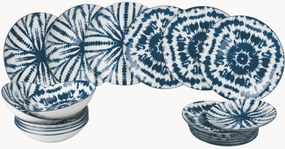Porcelánová súprava riadu Blue, 6 osôb, 18 ks