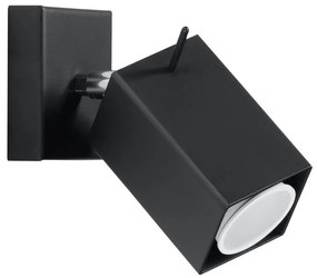 Sollux Nástenné bodové svietidlo MERIDA 1xGU10/40W/230V čierna SLX0064