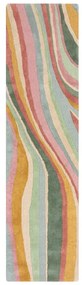 Ručne tkaný vlnený behúň 60x230 cm Abstract Flow – Flair Rugs