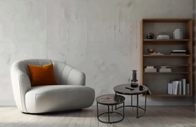 Dekorstudio Set 2ks kávových stolíkov - čierny mramor / čierne nohy