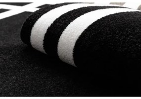 Okrúhly koberec HAMPTON Lux čierna Veľkosť: kruh 140 cm
