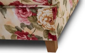 Kreslo AS XXL, vzor kvety / jelša (2108)