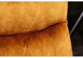 Stolička 41169 Comfort Zamat Žltá  - Komfort-nábytok
