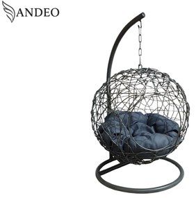 Závesné hojdacie kreslo pre mačky COCO - sivé