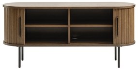 Hnedý TV stolík v dekore duba 120x56 cm Nola – Unique Furniture