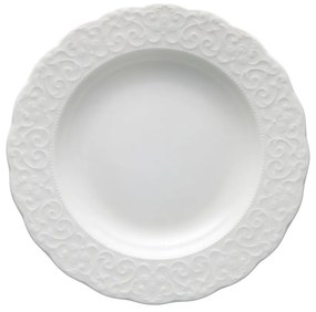 Biely hlboký porcelánový tanier ø 22 cm Gran Gala – Brandani