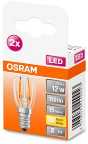 OSRAM LED žiarovka E14 T26 2,2W 2.700K číra