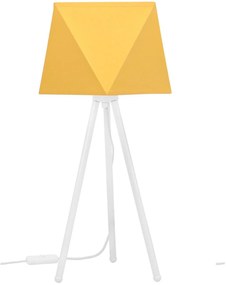 Stolová lampa DIAMOND, 1x textilné tienidlo (výber z 10 farieb), (výber z 3 farieb konštrukcie)