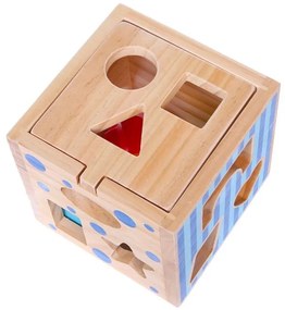 Drevená edukačná kocka - vkladačka | 12 ks ECO TOYS