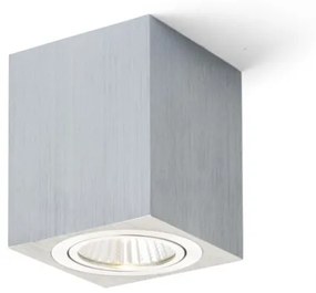 RENDL MAYO SQ stropná výklopná česaný hliník 230V/700mA LED 9W 36° 2700K R10325