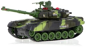 KIK RC vojnový tank 9993 2,4 GHz lesná kamufláž