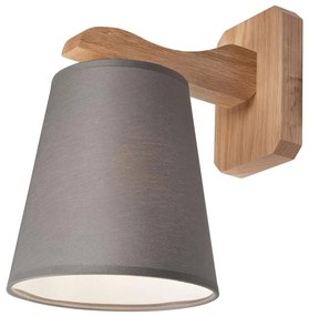 Nástenné svietidlo ANDREA 1xE27/60W/230V dub/šedá