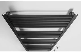 Sapho - Elektrický sušiak na uteráky METRO-E 800W/230V 60x162 cm matná čierna