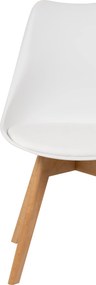 Noela Škandinávska jedálenská stolička SCANDINO biela